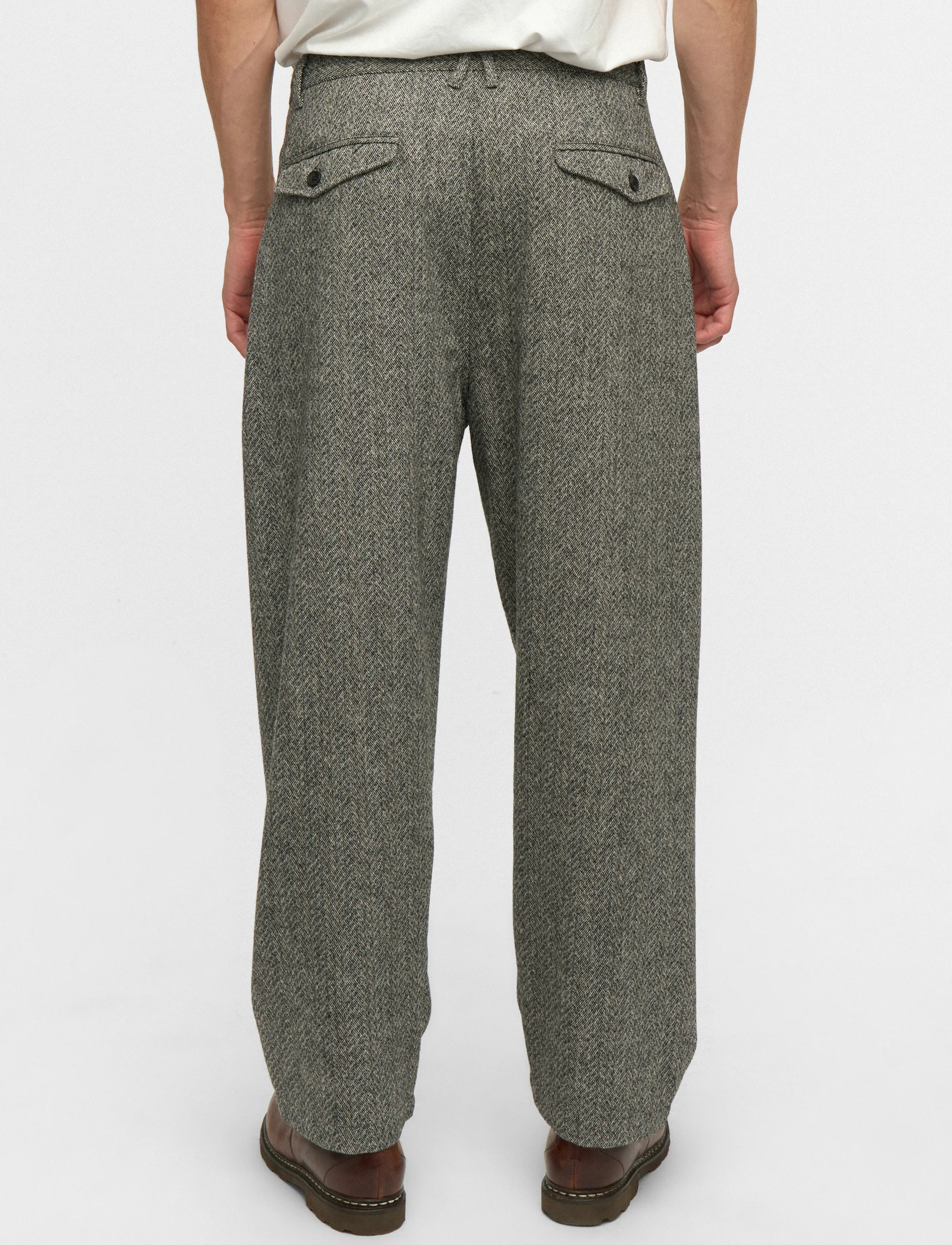 Anerkjendt - AKJAKOB WOOL PANTS - anzugshosen - caviar melange - 5