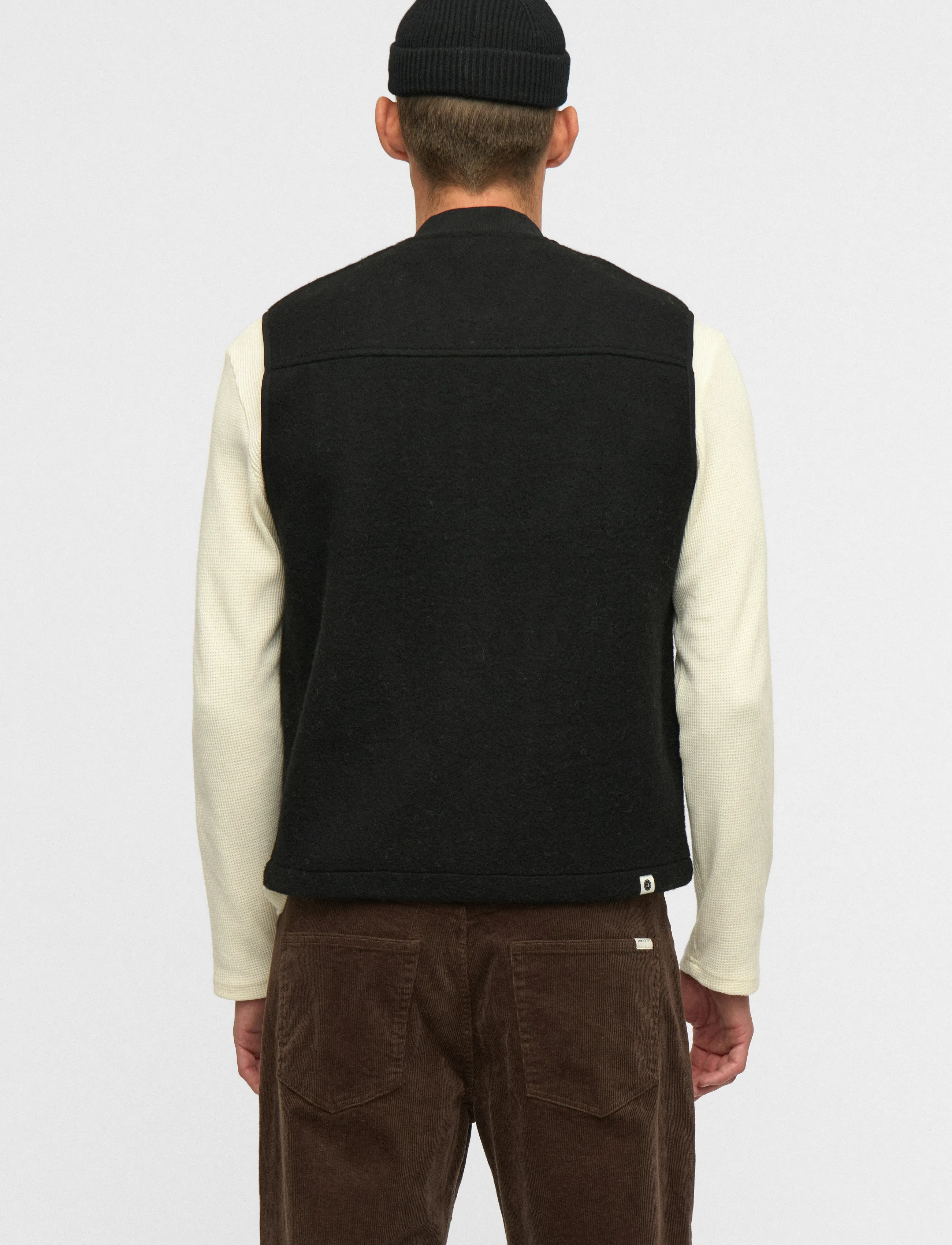 Anerkjendt Akrobin Boiled Wool Gilet västar herr – bild 6