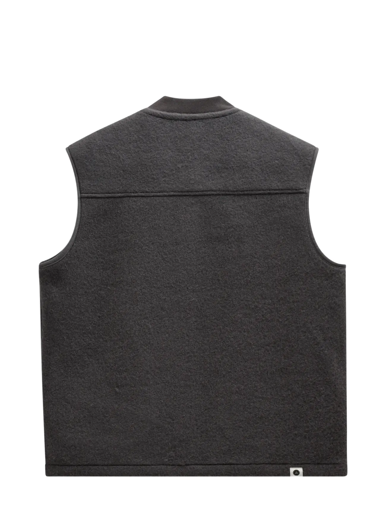 Anerkjendt - AKROBIN BOILED WOOL GILET - vestid - magnet - 1
