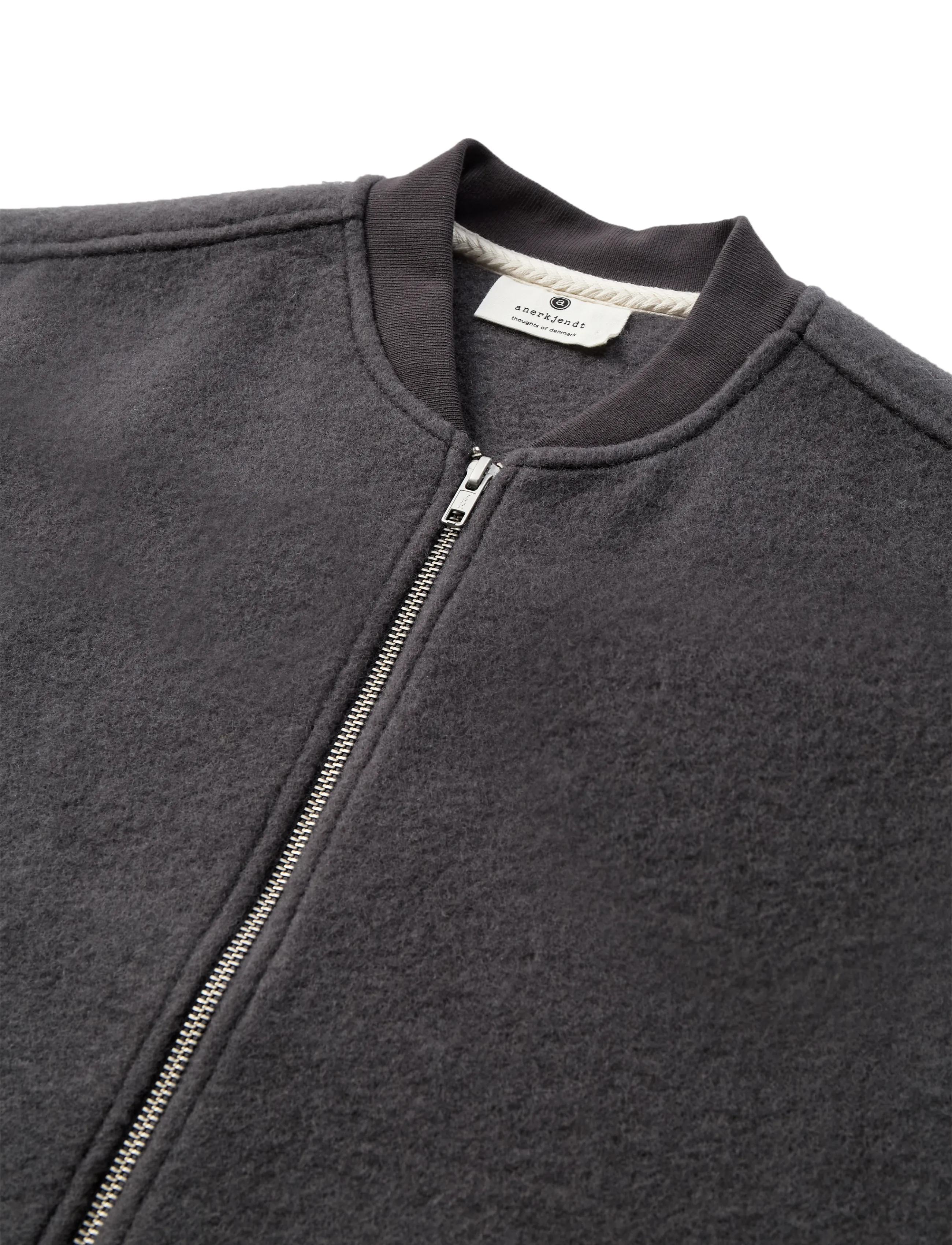 Anerkjendt - AKROBIN BOILED WOOL GILET - vestid - magnet - 2