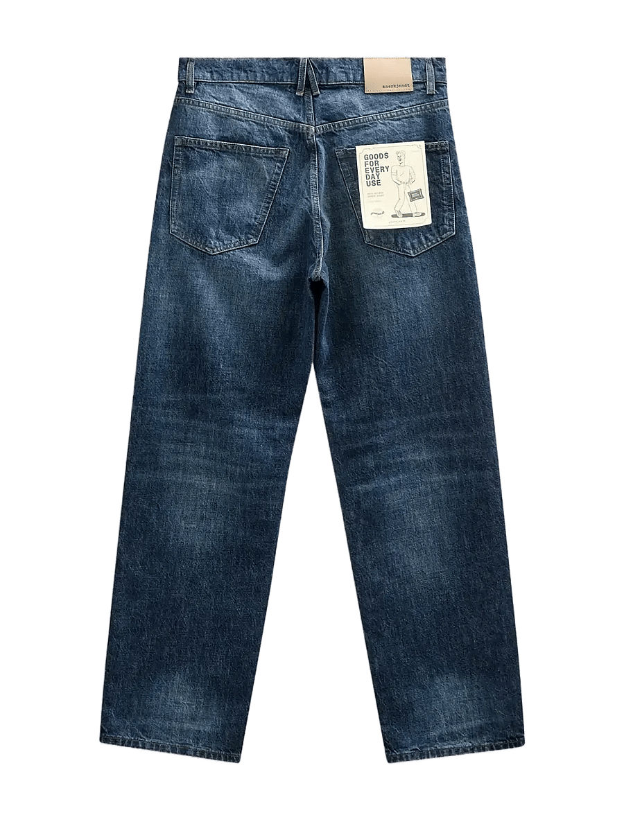 Anerkjendt - AKJONAS JEANS - 8016 DARK BLUE SKY - weite jeans - dark blue sky - 1