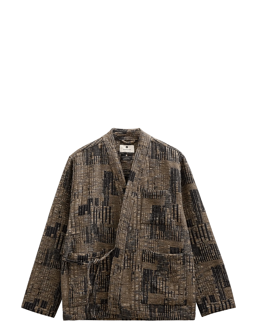 Anerkjendt - AKJESPER JACQ KIMONO - sügisjoped - caviar - 1