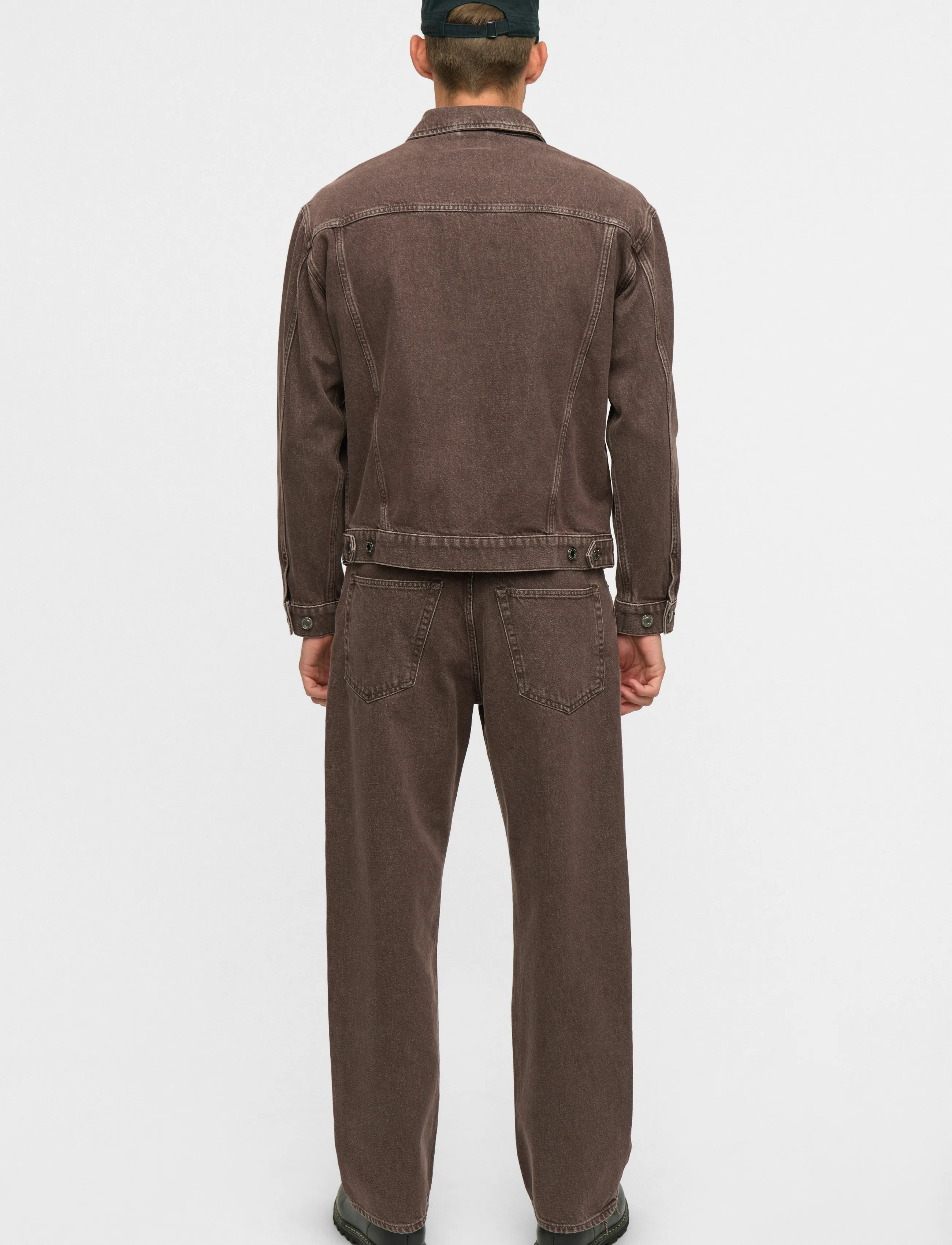Anerkjendt AKKARSTEN DYED DENIM JACKET - Voodrita teksatagid - DELICIOSO / brown