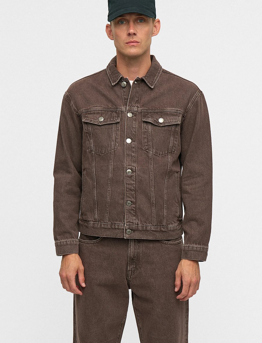 Anerkjendt - AKKARSTEN DYED DENIM JACKET - uforede denimjakker - delicioso - 5