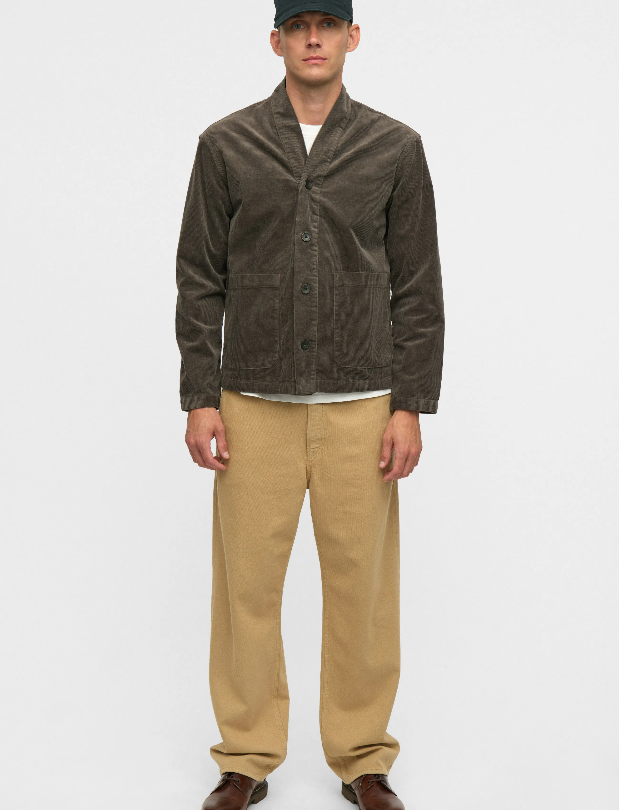 Anerkjendt Akotto Cord Overshirt overshirts herr – bild 5