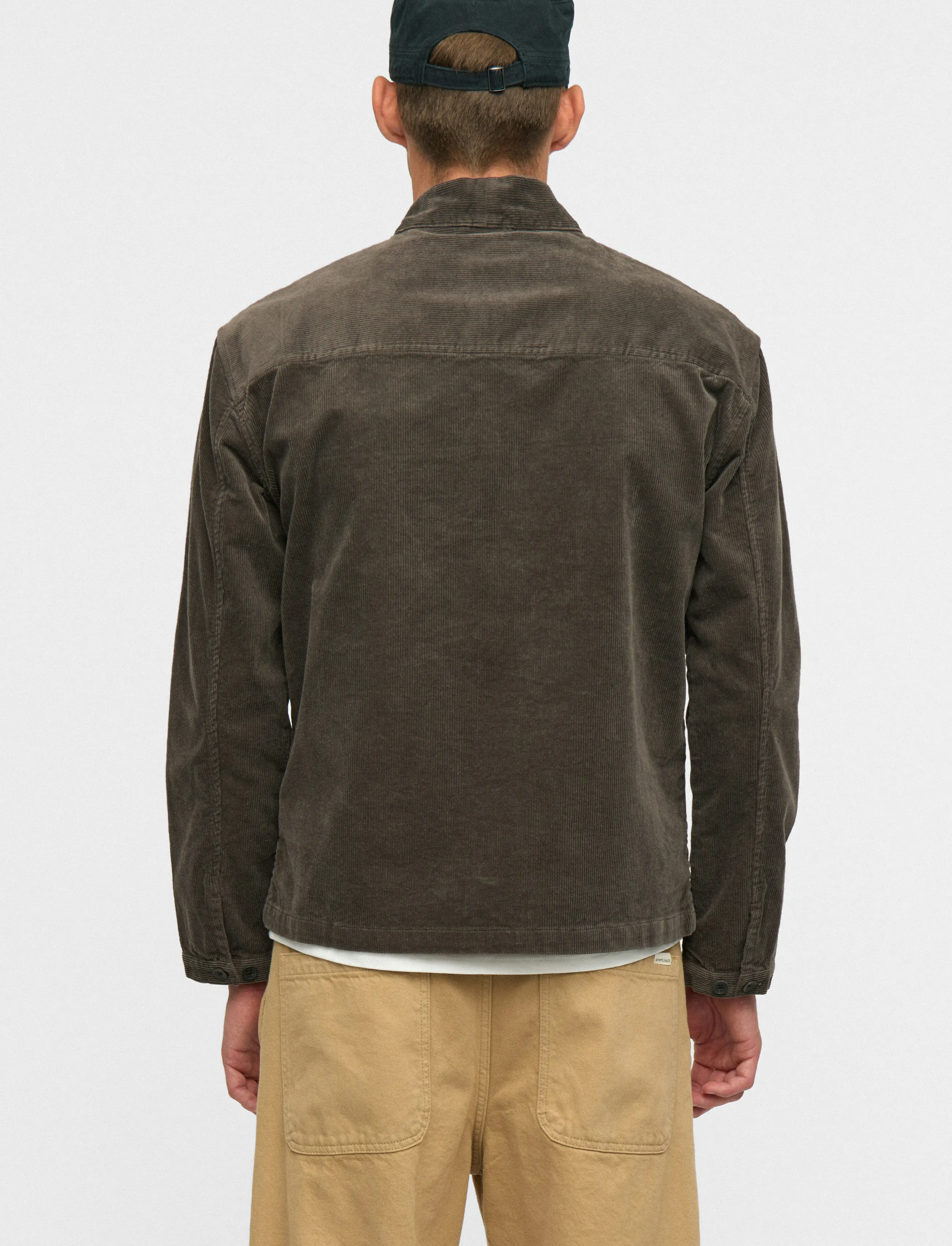 Anerkjendt AKOTTO CORD OVERSHIRT - Kleidung - MAGNET / grey