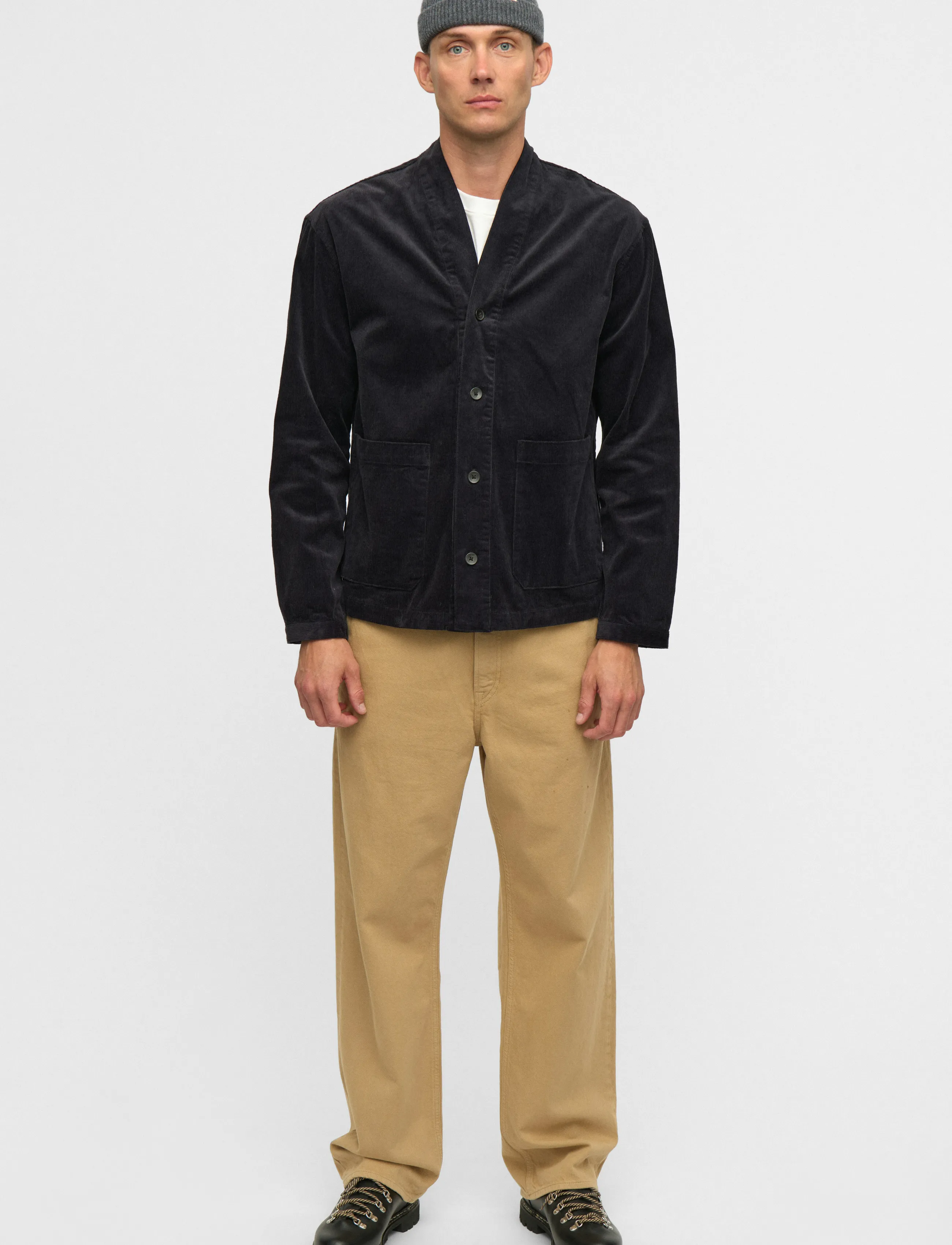 Anerkjendt Akotto Cord Overshirt overshirts herr – bild 5