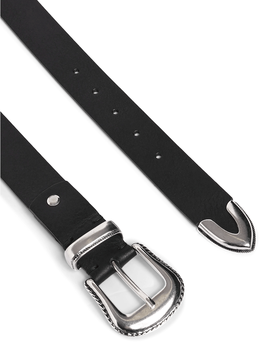 Anerkjendt - AKLEATHER BELT - classic belts - caviar - 1