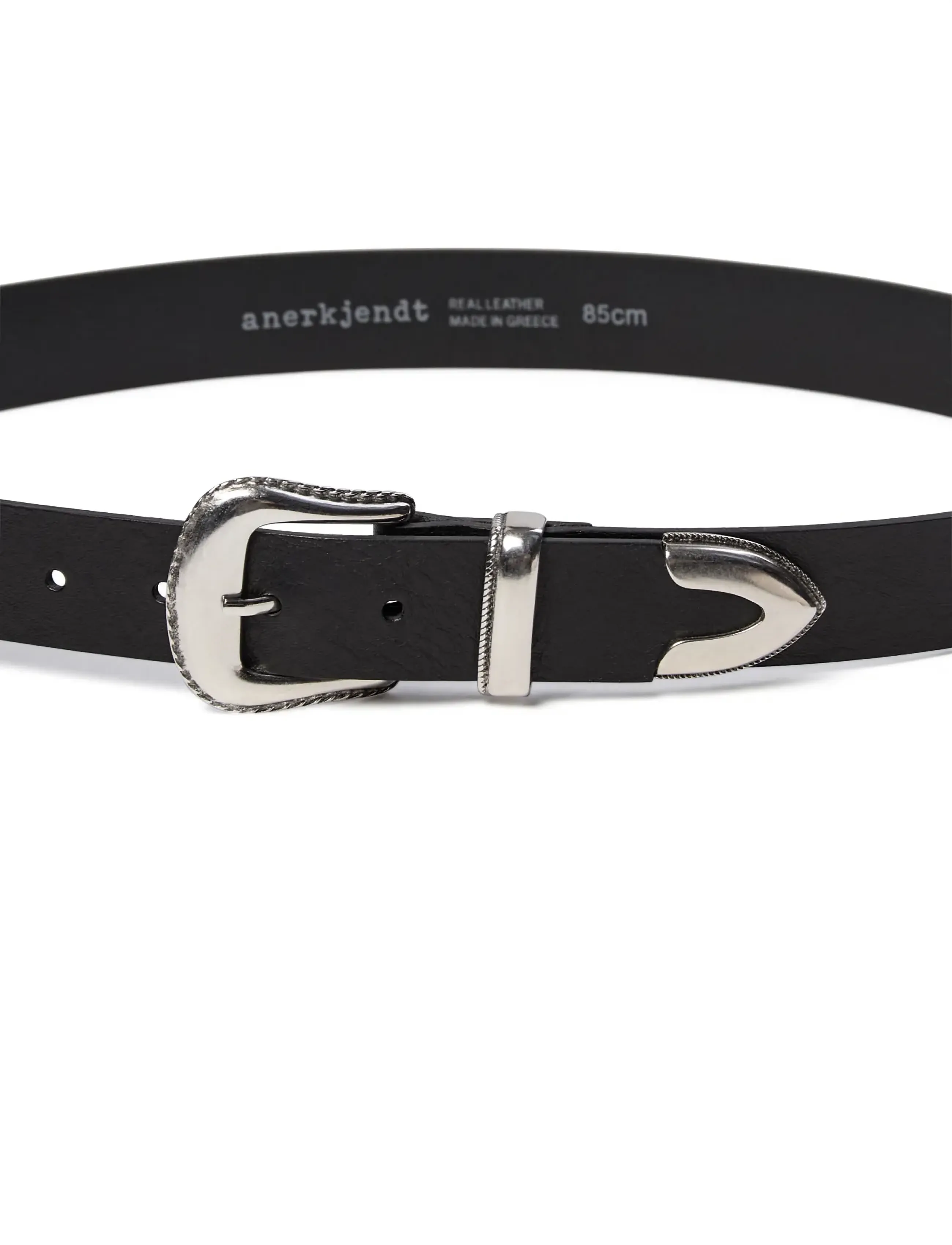 Anerkjendt - AKLEATHER BELT - classic belts - caviar - 2
