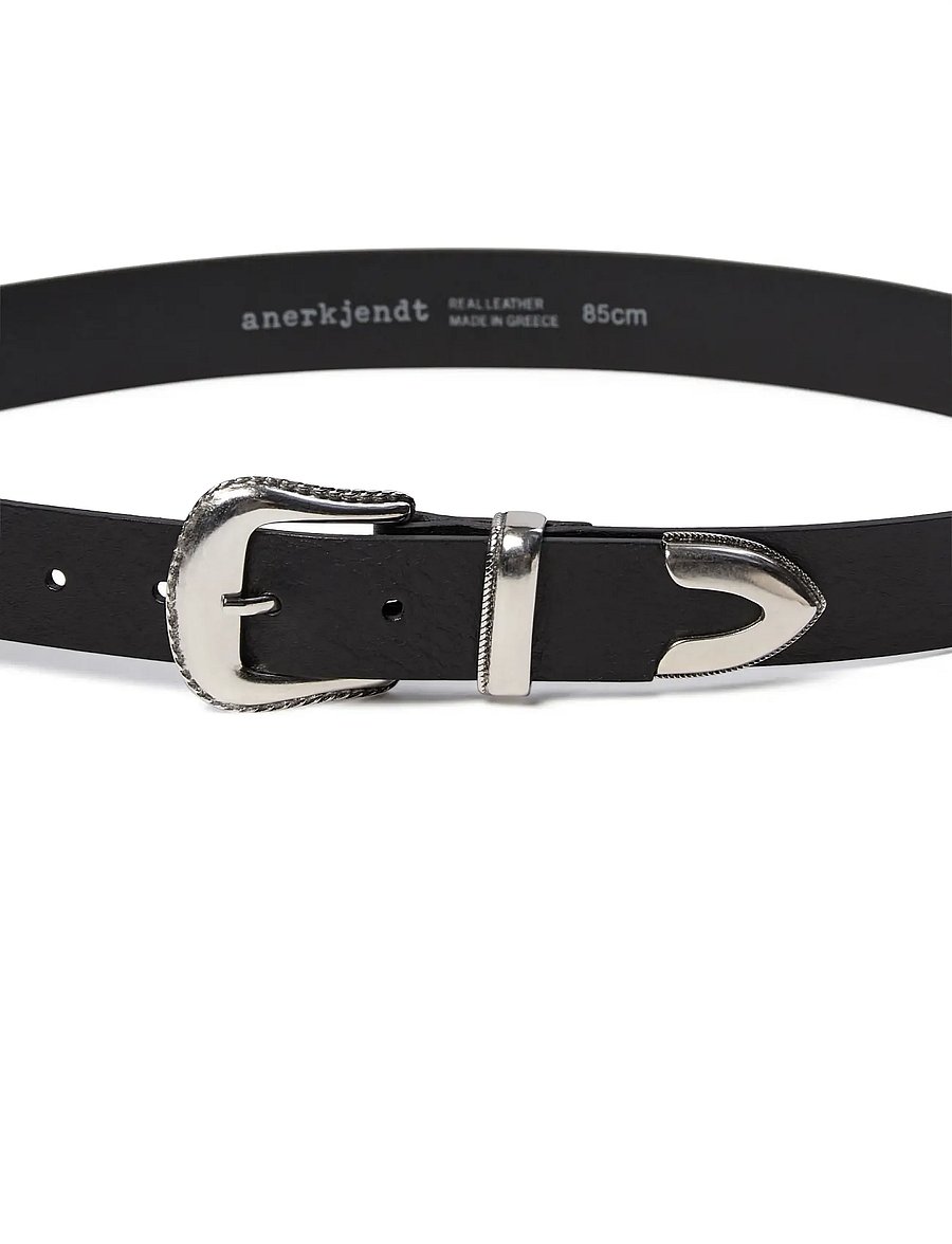 Anerkjendt - AKLEATHER BELT - classic belts - caviar - 2