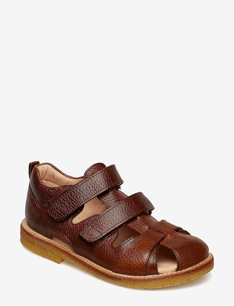 ANGULUS - Sandals - flat - closed toe - sko - 2509 cognac - 1