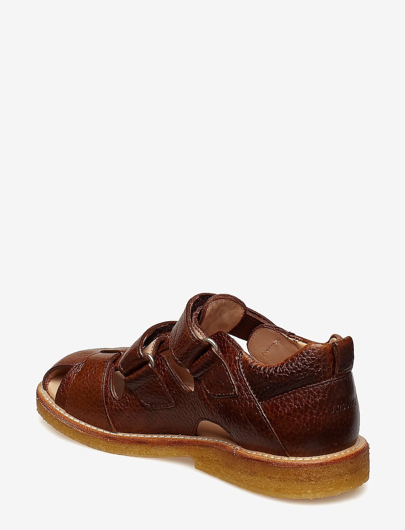 ANGULUS - Sandals - flat - closed toe - sko - 2509 cognac - 3