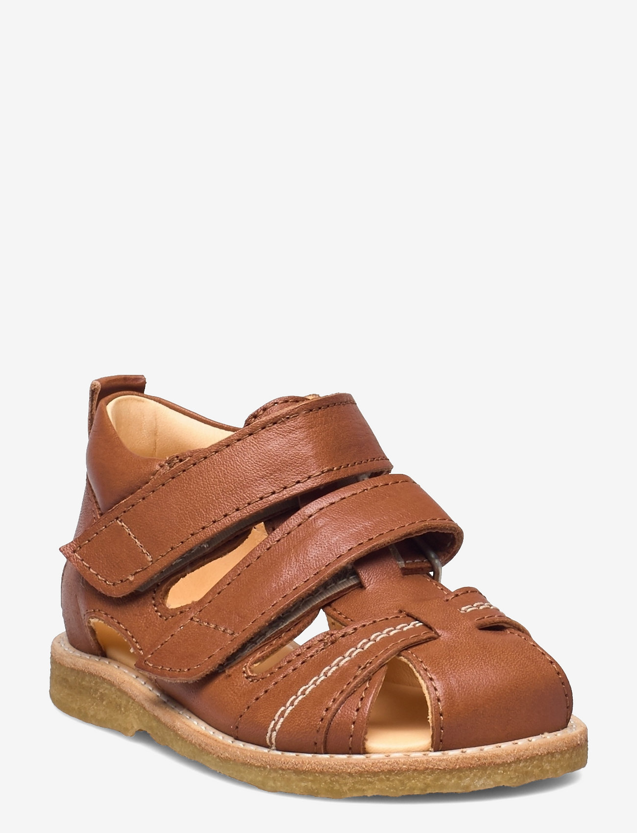 ANGULUS - Sandals - flat  - closed toe - schuhe - 1545 cognac - 1