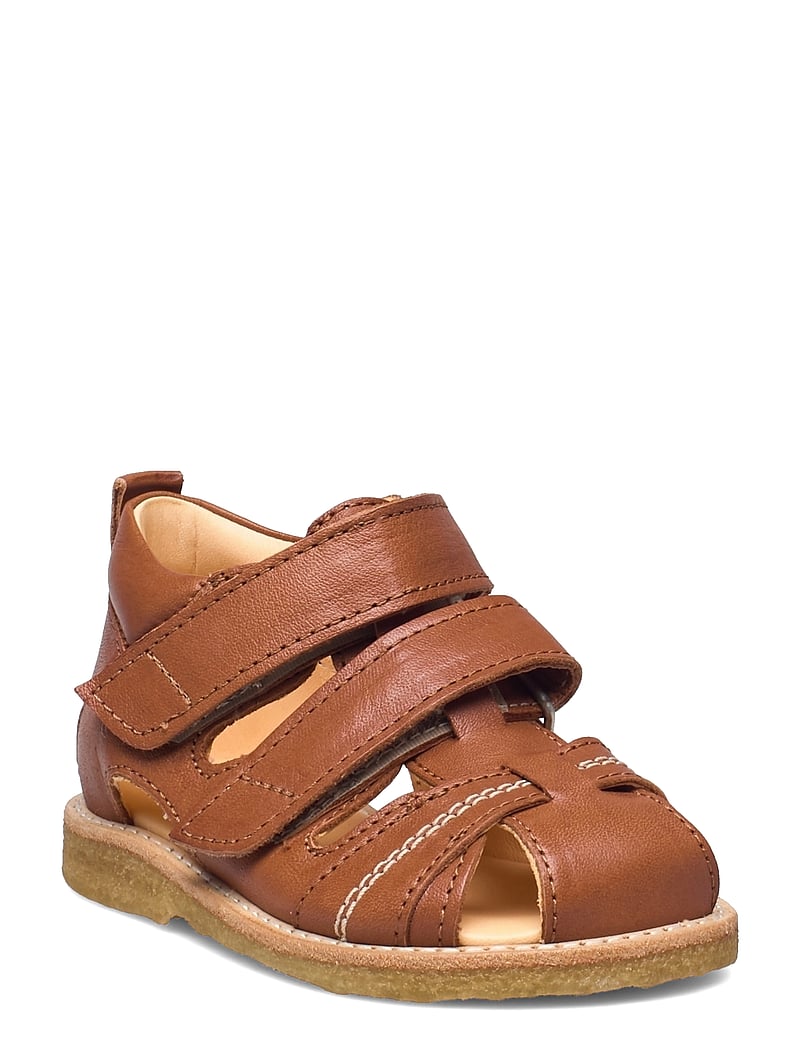 ANGULUS - Sandals - flat - closed toe - schuhe - 1545 cognac - 1