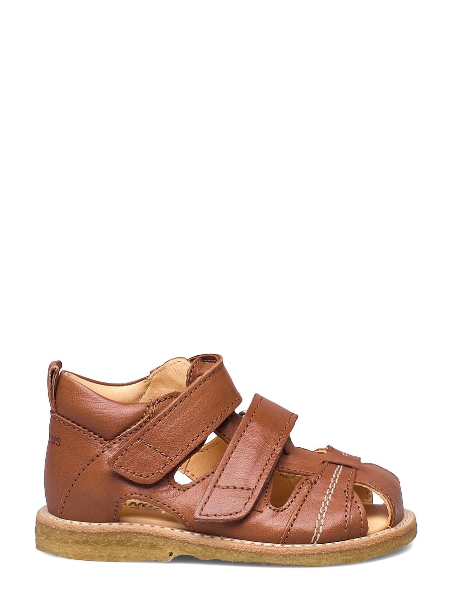 ANGULUS - Sandals - flat - closed toe - schuhe - 1545 cognac - 2