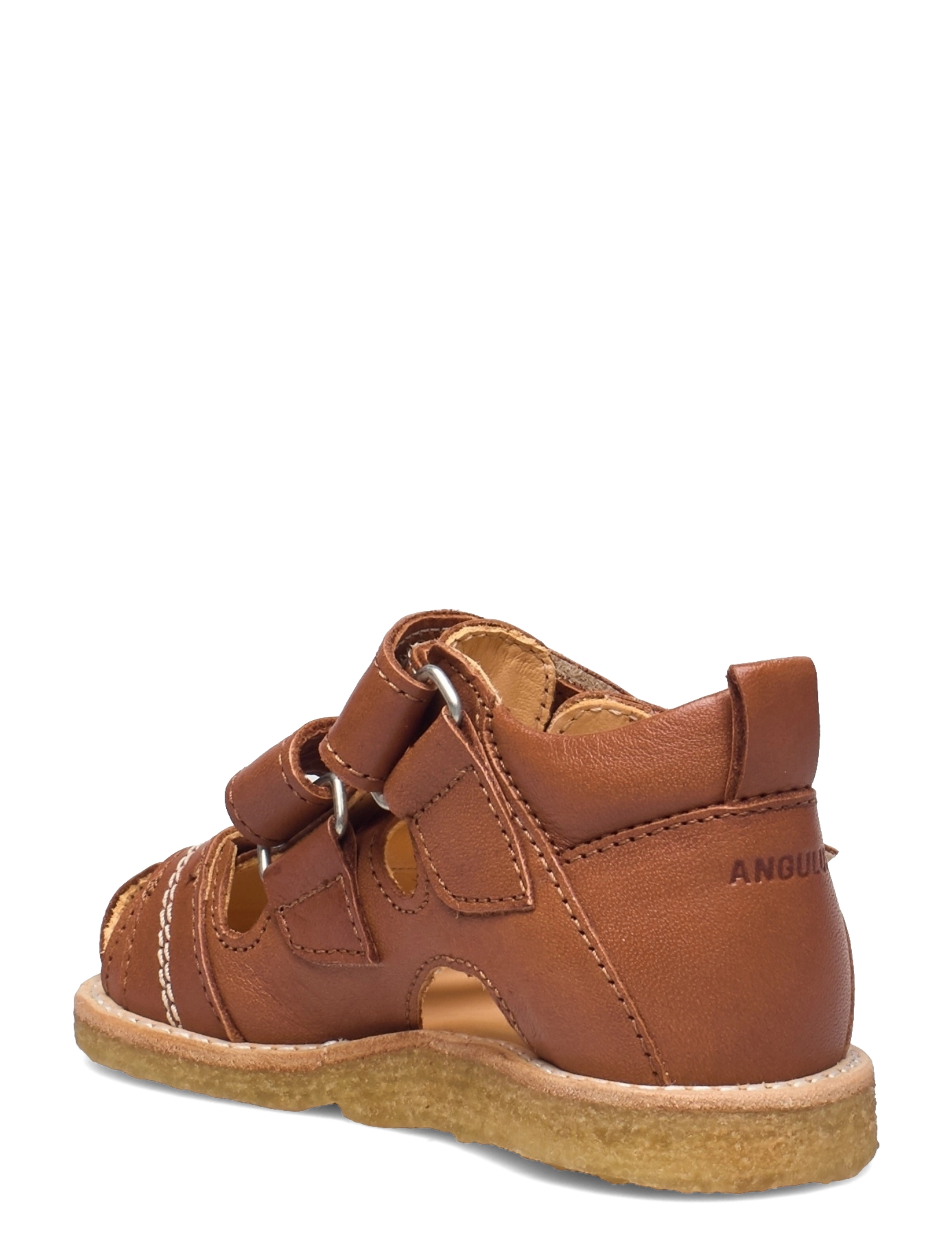 ANGULUS - Sandals - flat  - closed toe - skor - 1545 cognac - 3