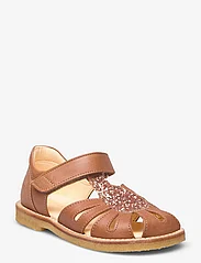 ANGULUS - Sandals - flat - closed toe - - sandals - 1732/1708 almond/maple glitter - 1