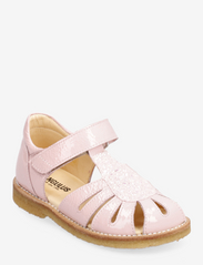 ANGULUS - Sandals - flat - closed toe - - kesälöytöjä - 1304/2698 peach/ rosa glitter - 0