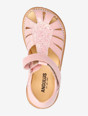ANGULUS - Sandals - flat - closed toe - - sommerschnäppchen - 1304/2698 peach/ rosa glitter - 3