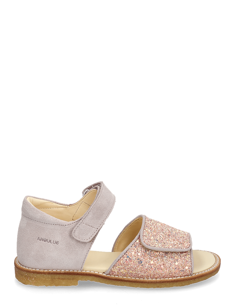 ANGULUS - Sandals - flat - open toe - clo - kingad - 2731/2750 pale rose/rose glitt - 1
