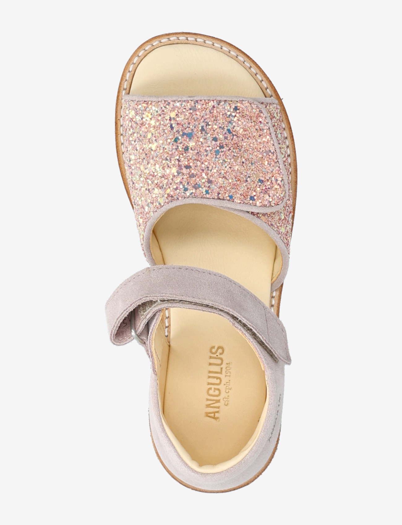 ANGULUS - Sandals - flat  - open toe - clo - fødselsdagsgaver - 2731/2750 pale rose/rose glitt - 3