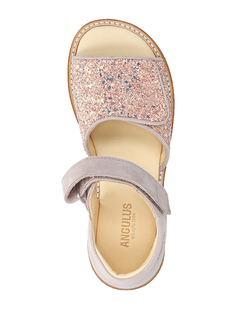 ANGULUS - Sandals - flat - open toe - clo - kingad - 2731/2750 pale rose/rose glitt - 3