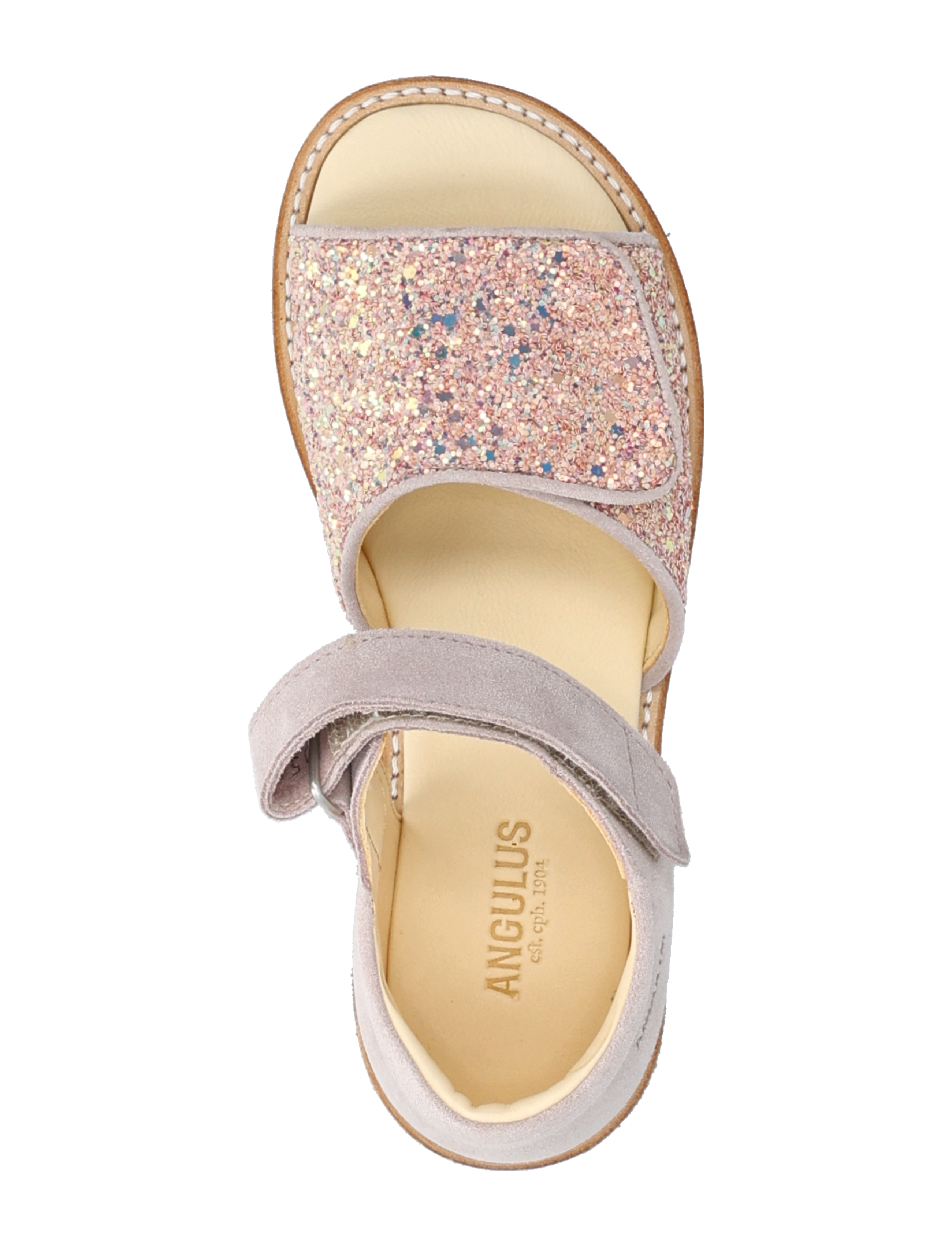 ANGULUS - Sandals - flat  - open toe - clo - sommarfynd - 2731/2750 pale rose/rose glitt - 3