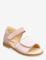ANGULUS - Sandals - flat - open toe - clo - kesälöytöjä - 1139/2698 peach/rosa glitter - 0