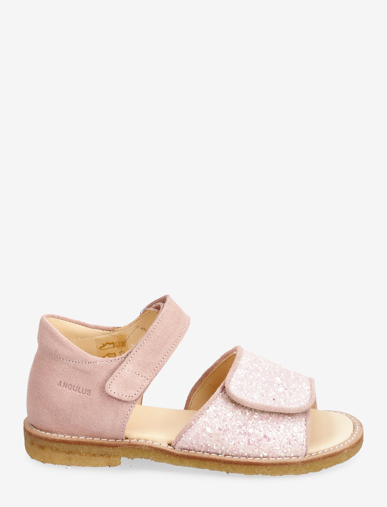 ANGULUS - Sandals - flat - open toe - clo - sandalen - 1139/2698 peach/rosa glitter - 1