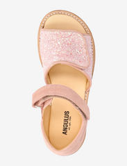 ANGULUS - Sandals - flat - open toe - clo - sommerschnäppchen - 1139/2698 peach/rosa glitter - 3