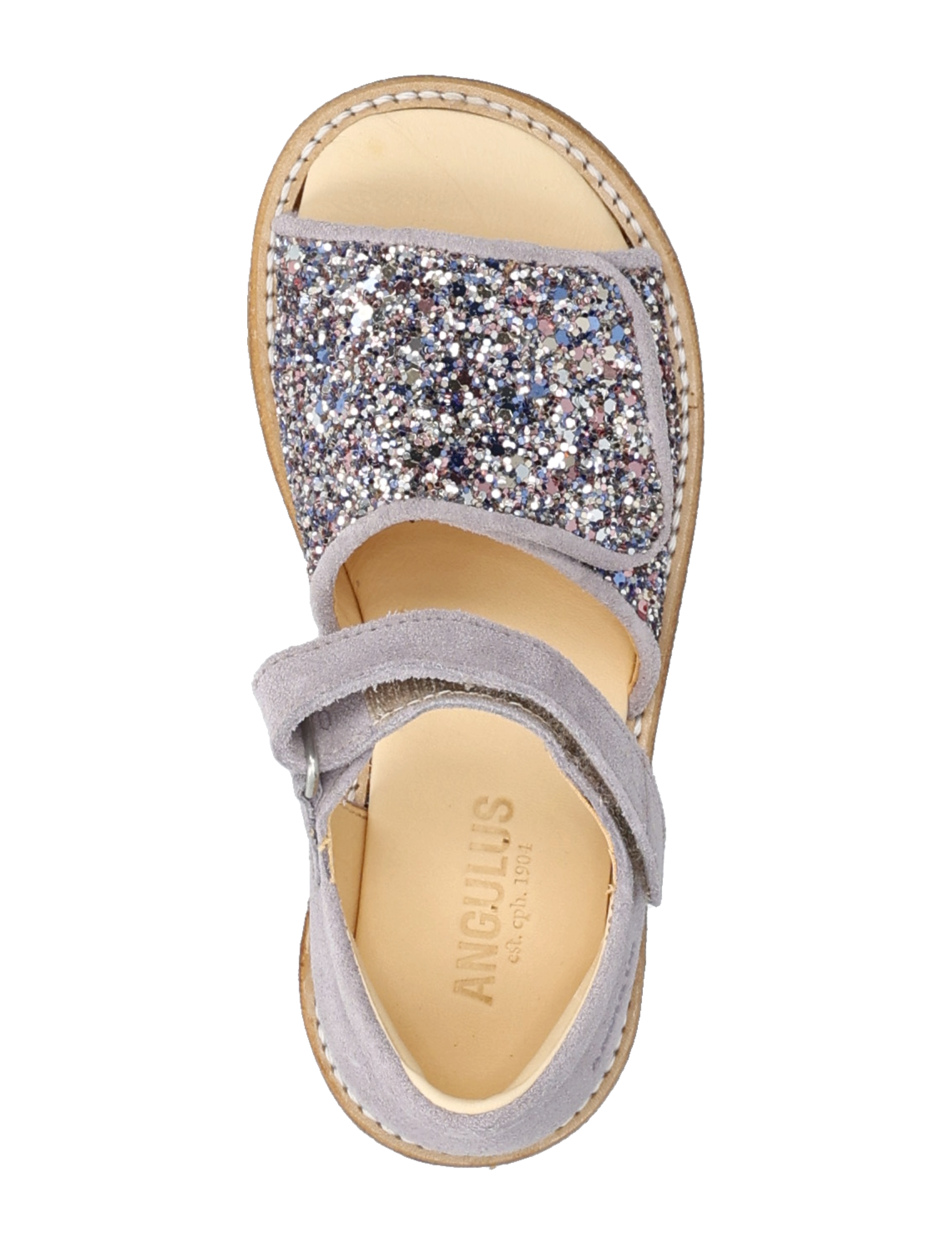 ANGULUS - Sandals - flat  - open toe - clo - skor - 3296/3231 pastel multi glitter - 3