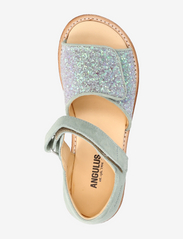 ANGULUS - Sandals - flat - open toe - clo - gode sommertilbud - 1140/2697 mint/mint glitter - 3