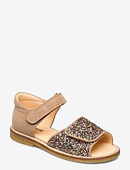 ANGULUS - Sandals - flat - open toe - clo - sandaler - 1149/2488 sand/multi glitter - 0