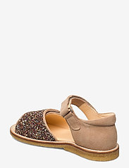 ANGULUS - Sandals - flat - open toe - clo - gode sommertilbud - 1149/2488 sand/multi glitter - 2