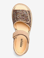 ANGULUS - Sandals - flat - open toe - clo - gode sommertilbud - 1149/2488 sand/multi glitter - 3