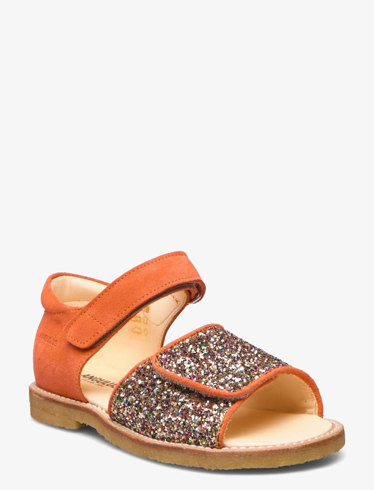 ANGULUS - Sandals - flat - open toe - clo - sommarfynd - 1141/2488 coral/multi glitter - 0