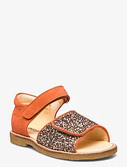 ANGULUS - Sandals - flat - open toe - clo - sommarfynd - 1141/2488 coral/multi glitter - 0