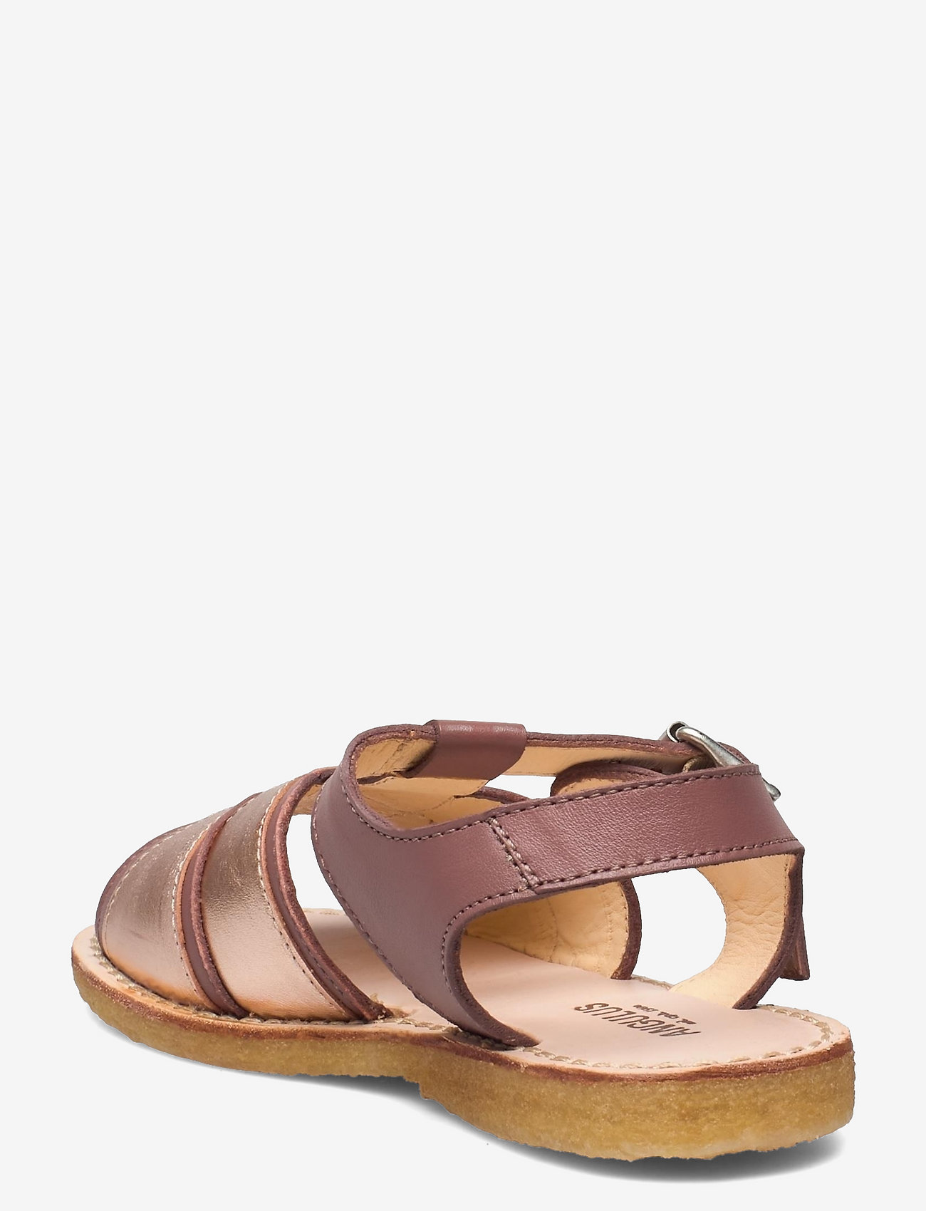 ANGULUS - Sandals - flat - open toe - op - 1524/1311 plum/rose copper - 2