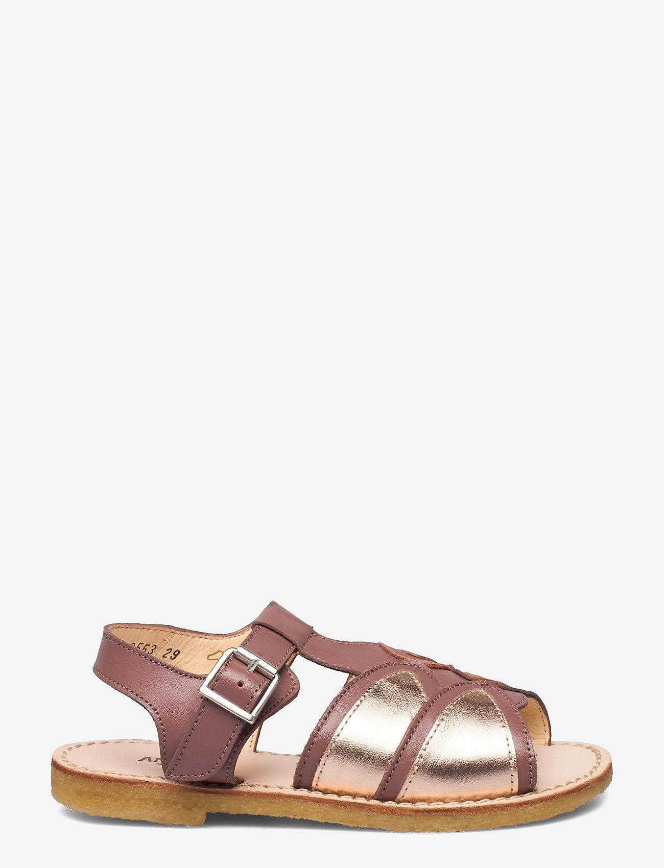 ANGULUS - Sandals - flat - open toe - op - 1524/1311 plum/rose copper - 0
