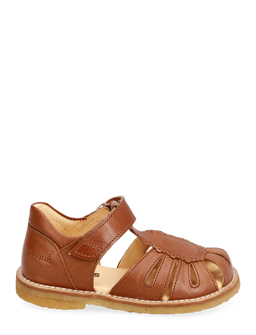 ANGULUS - Sandals - flat - closed toe - sandaler - 1789 tan - 2