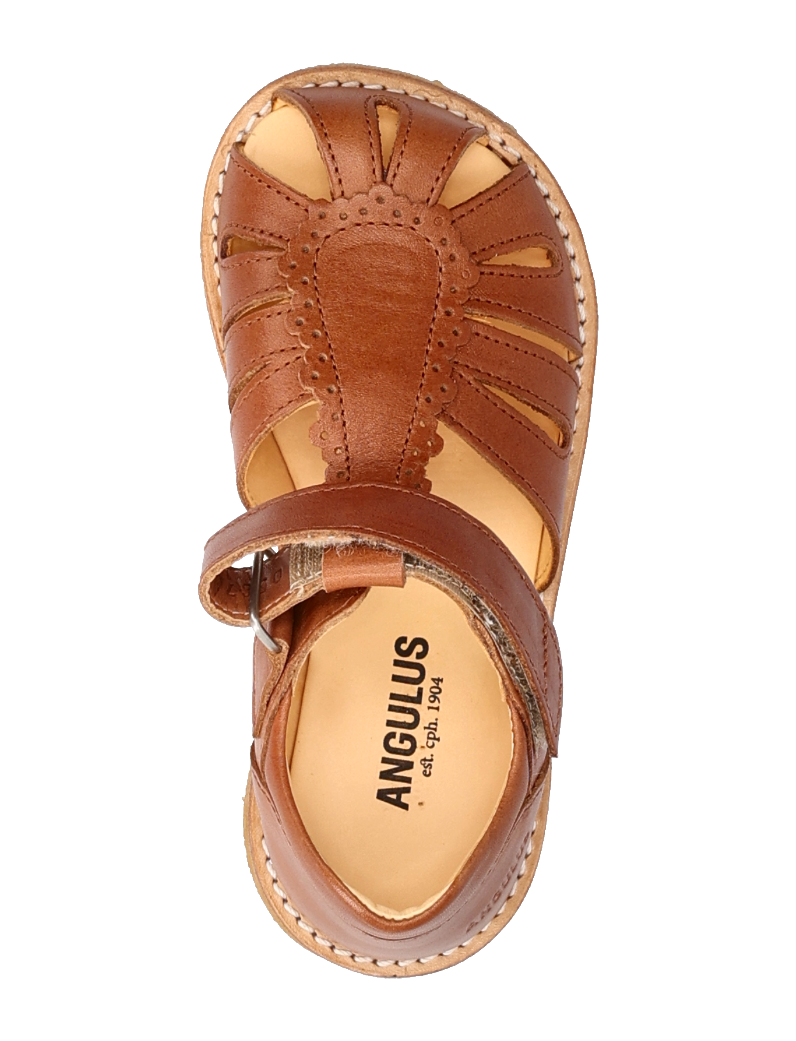ANGULUS - Sandals - flat  - closed toe - sandaler - 1789 tan - 4