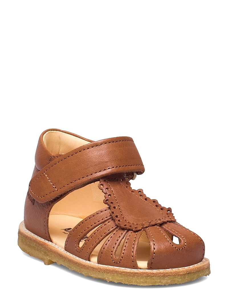 ANGULUS - Sandals - flat - closed toe - sko - 1545 cognac - 0