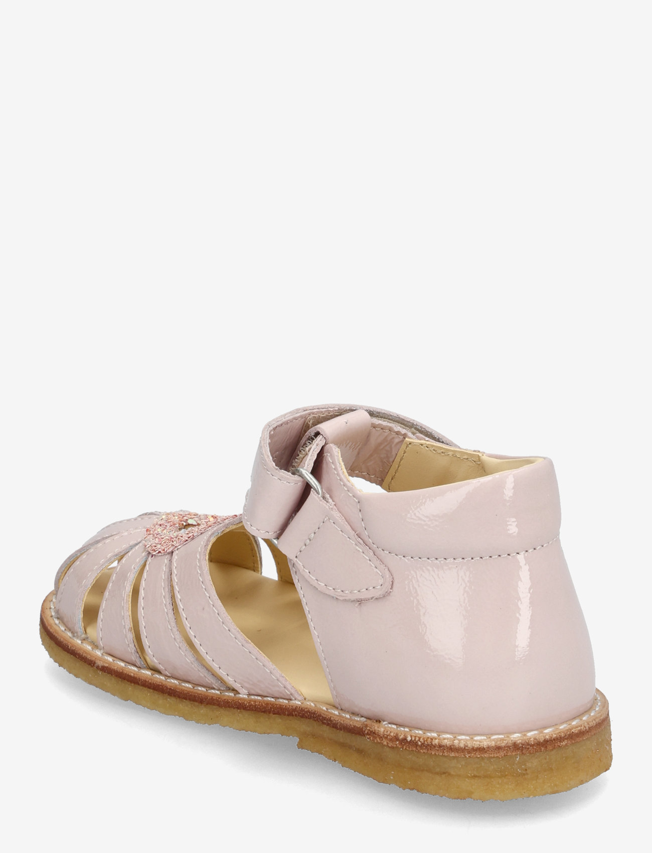 ANGULUS - Sandals - flat - closed toe - - sko - 2704/2750 pale rose/rose glitt - 2