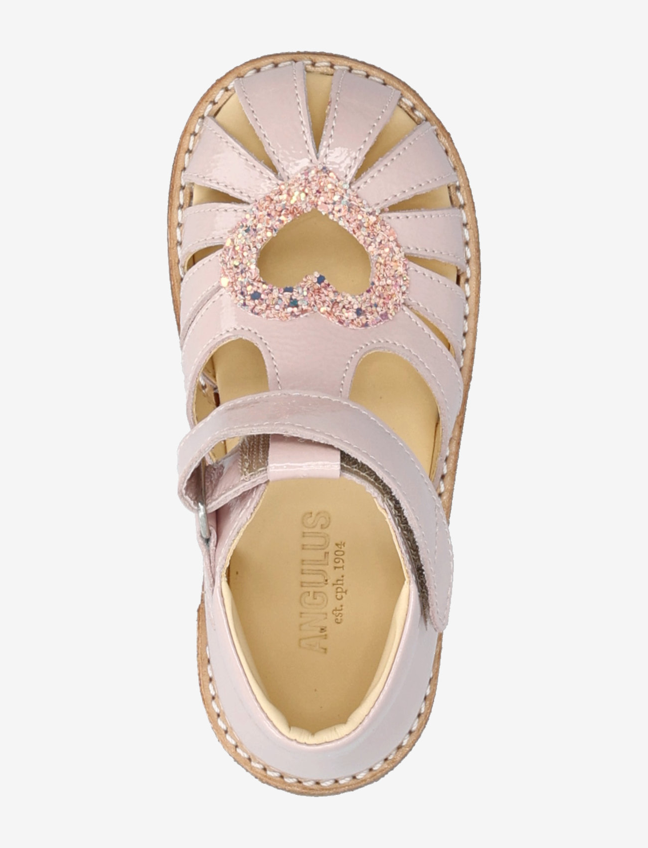 ANGULUS - Sandals - flat - closed toe - - sko - 2704/2750 pale rose/rose glitt - 3