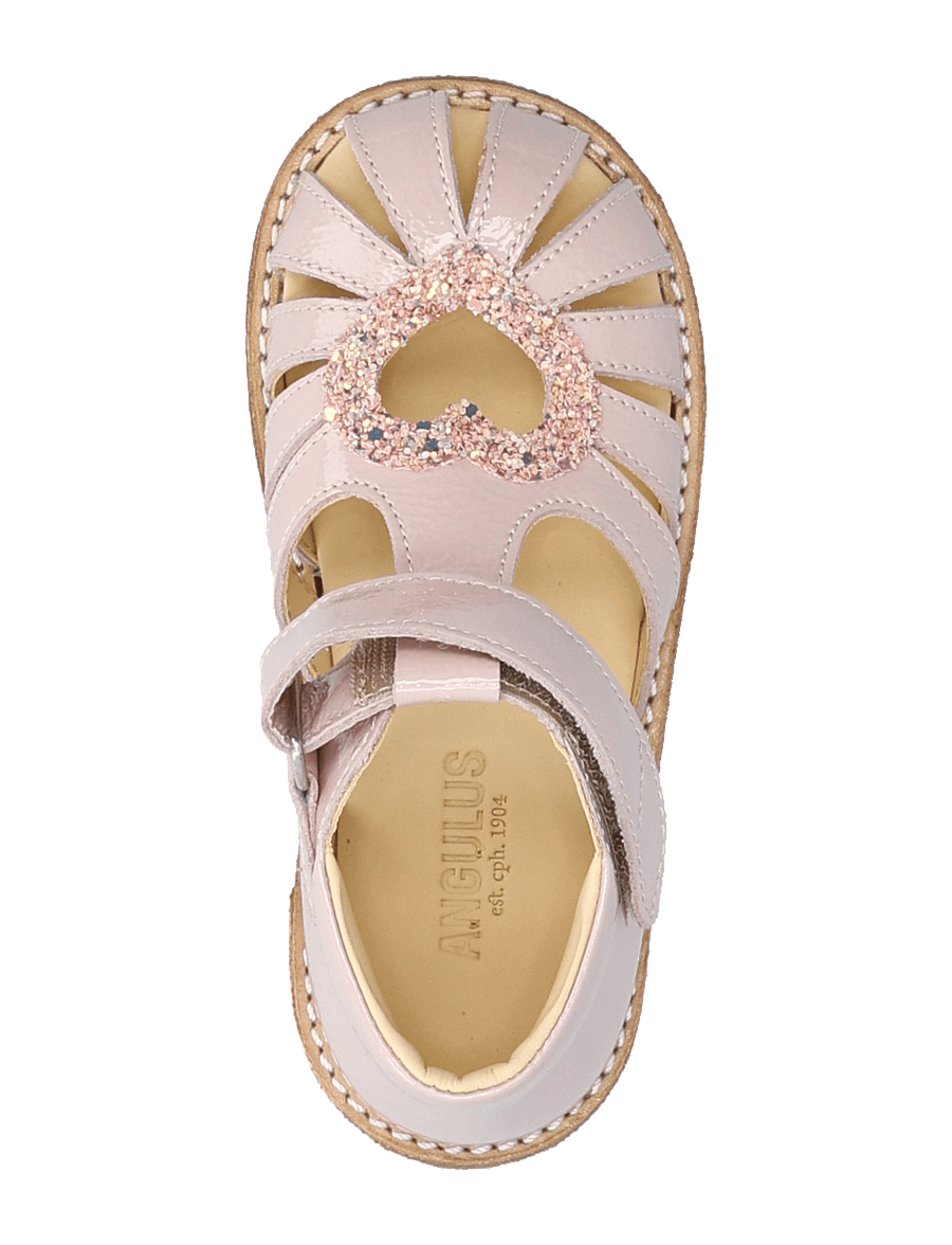 ANGULUS - Sandals - flat - closed toe - shoes - 2704/2750 pale rose/rose glitt - 3