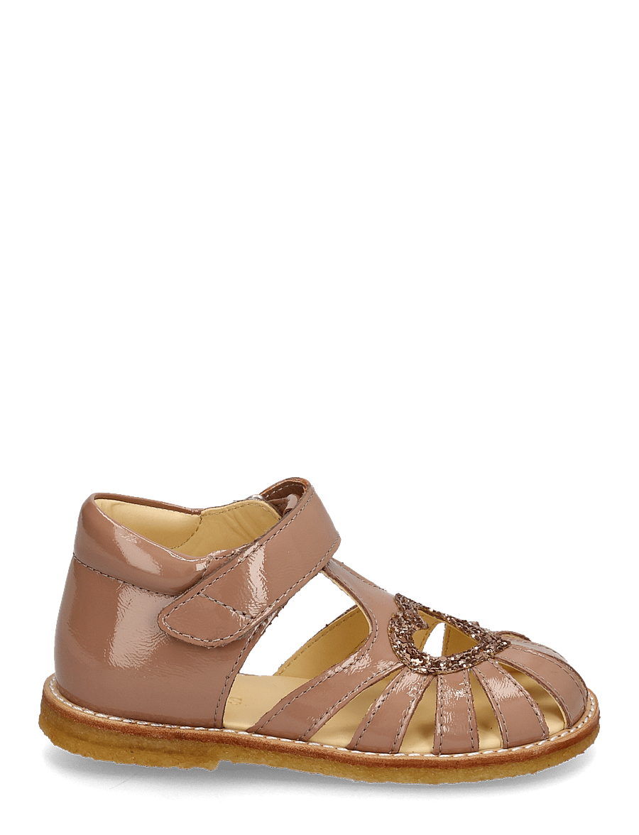 ANGULUS - Sandals - flat - closed toe - skor - 3289/3297 clay/clay glitter - 1