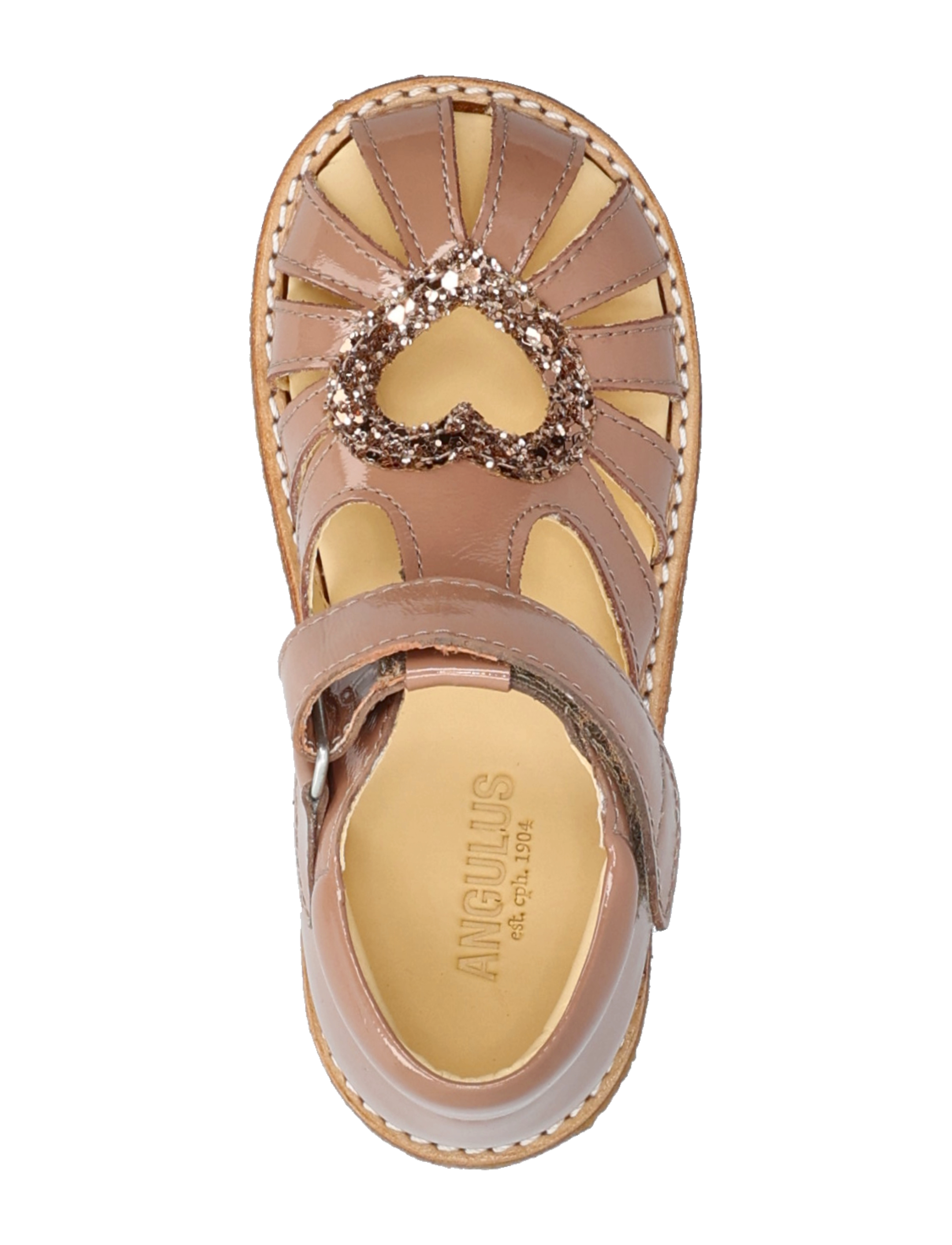 ANGULUS - Sandals - flat  - closed toe - sommerschnäppchen - 3289/3297 clay/clay glitter - 3