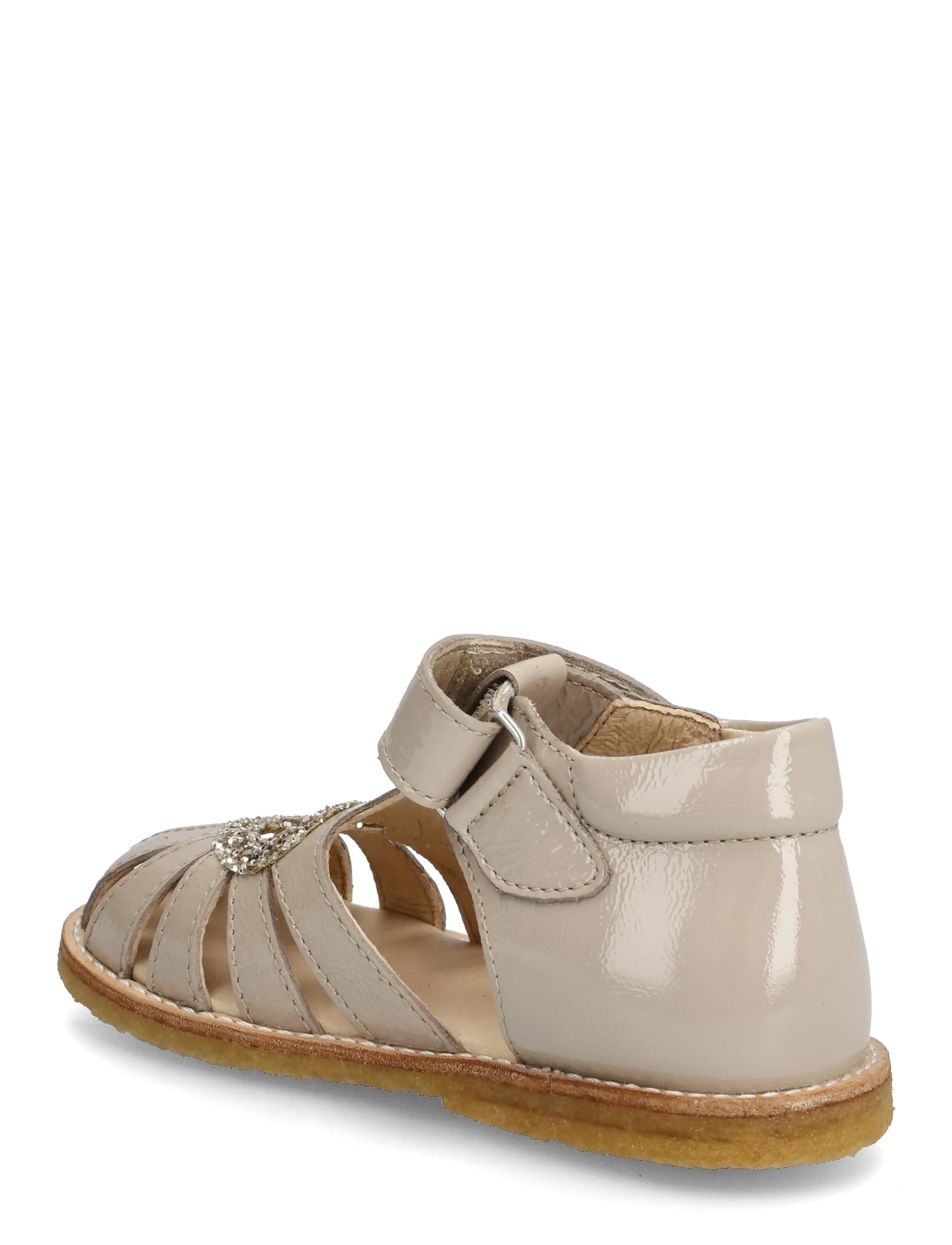 ANGULUS - Sandals - flat  - closed toe - sandaler - 4056/3618 sand/champagne glitt - 2