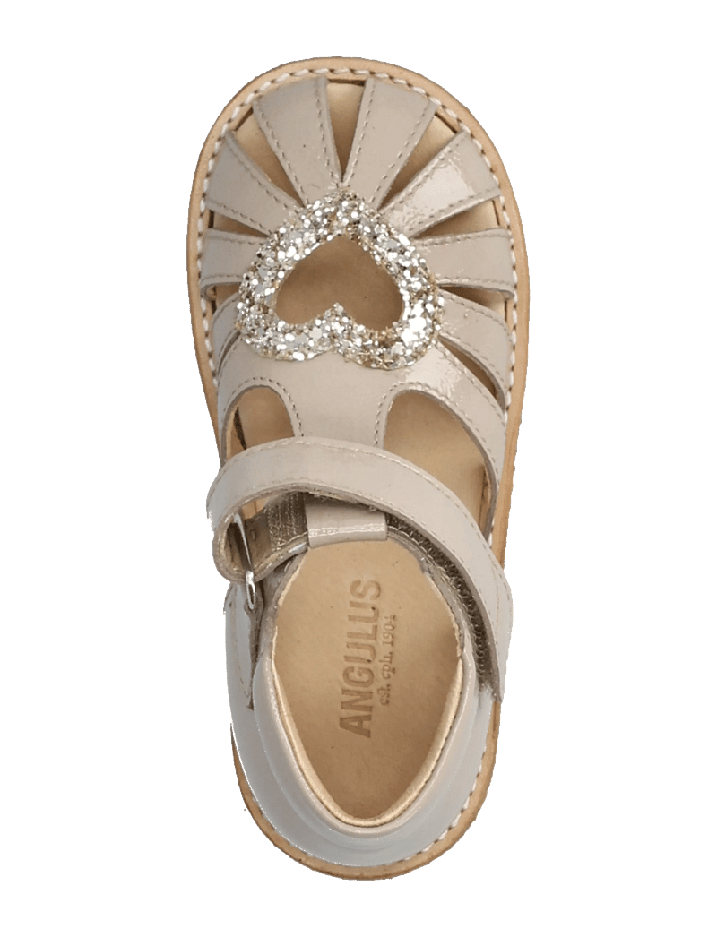 ANGULUS - Sandals - flat - closed toe - schuhe - 4056/3618 sand/champagne glitt - 3