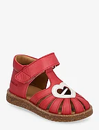 Sandals - flat - closed toe - - 1731/1493 RED/OFF WHITE